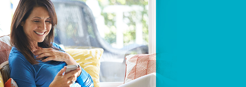 Woman looking at phone